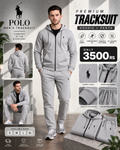 Raven Premium Zip-Through Tracksuit in Ash Grey